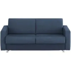 Höffner Schlafsofa aus Mikrofaser München ¦ blau