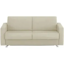 Höffner Schlafsofa aus Mikrofaser München ¦ beige