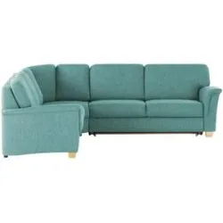 smart Ecksofa  Valencia ¦ türkis/petrol ¦ Maße (cm): B: 242 H: 90 T: 272.0