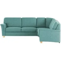 smart Ecksofa  Valencia ¦ türkis/petrol ¦ Maße (cm): B: 272 H: 90 T: 242.0