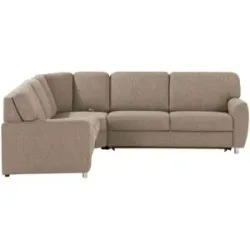 smart Ecksofa  Valencia ¦ braun ¦ Maße (cm): B: 240 H: 90 T: 270.0