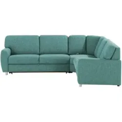 smart Ecksofa  Valencia ¦ türkis/petrol ¦ Maße (cm): B: 270 H: 90 T: 240.0