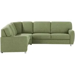 smart Ecksofa  Valencia ¦ grün ¦ Maße (cm): B: 240 H: 90 T: 270.0