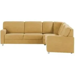 smart Ecksofa  Valencia ¦ gelb ¦ Maße (cm): B: 266 H: 90 T: 236.0