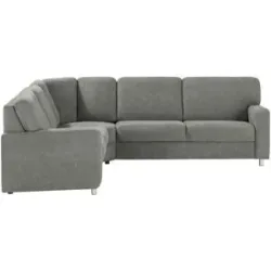 smart Ecksofa  Valencia ¦ grau ¦ Maße (cm): B: 266 H: 90 T: 236.0