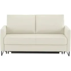 Höffner Schlafsofa aus Flachgewebe Fürth ¦ beige ¦ Maße (cm): B: 160 H: 90 T: 95.0
