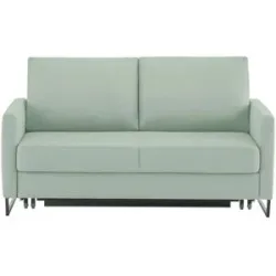 Höffner Schlafsofa aus Flachgewebe Fürth ¦ grün ¦ Maße (cm): B: 160 H: 90 T: 95.0