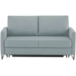 Höffner Schlafsofa aus Flachgewebe Fürth ¦ blau ¦ Maße (cm): B: 160 H: 90 T: 95.0
