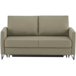Höffner Schlafsofa aus Flachgewebe Fürth ¦ braun ¦ Maße (cm): B: 160 H: 90 T: 95.0