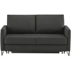HOFFNER, Höffner Schlafsofa aus Flachgewebe Fürth ¦ schwarz ¦ Maße (cm): B: 160 H: 90 T: 95.0