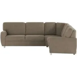 smart Ecksofa  Valencia ¦ braun ¦ Maße (cm): B: 271 H: 90 T: 241.0