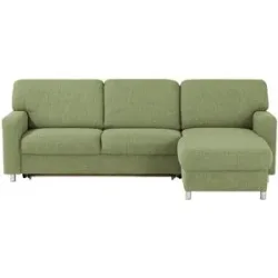 smart Ecksofa  Valencia ¦ grün ¦ Maße (cm): B: 267 H: 90 T: 173.0