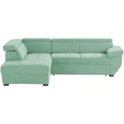 uno Ecksofa  Formula ¦ grün ¦ Maße (cm): B: 262 H: 79 T: 224.0