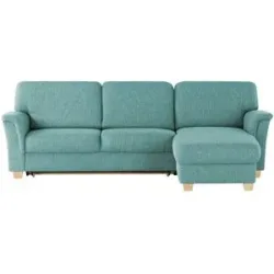 smart Ecksofa  Valencia ¦ türkis/petrol ¦ Maße (cm): B: 269 H: 90 T: 173.0
