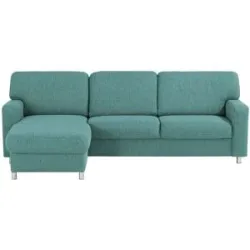 smart Ecksofa  Valencia ¦ türkis/petrol ¦ Maße (cm): B: 253 H: 90 T: 173.0