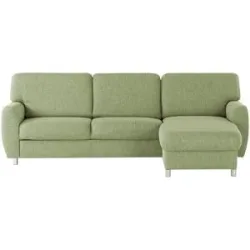 smart Ecksofa  Valencia ¦ grün ¦ Maße (cm): B: 261 H: 90 T: 173.0