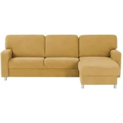 smart Ecksofa  Valencia ¦ gelb ¦ Maße (cm): B: 267 H: 90 T: 173.0