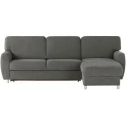smart Ecksofa  Valencia ¦ grau ¦ Maße (cm): B: 263 H: 90 T: 173.0
