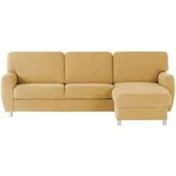 smart Ecksofa  Valencia ¦ gelb ¦ Maße (cm): B: 263 H: 90 T: 173.0