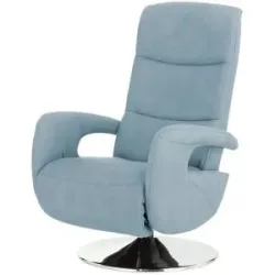 meinSofa Sessel mit Relaxfunktion Franzi-S ¦ blau ¦ Maße (cm): B: 71 H: 110 T: