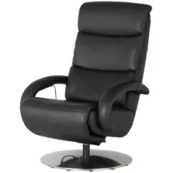 Hukla Ledersessel  Florian ¦ schwarz ¦ Maße (cm): B: 73 H: 109 T: 91.0