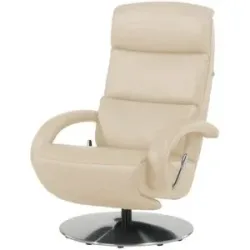 Hukla Ledersessel  Florian ¦ beige ¦ Maße (cm): B: 73 H: 109 T: 91.0