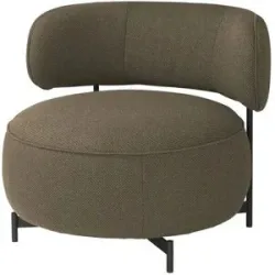JOOP! Drehsessel aus Flachgewebe Characters ¦ braun ¦ Maße (cm): B: 88 H: 75 T: