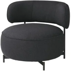 JOOP! Drehsessel aus Flachgewebe Characters ¦ schwarz ¦ Maße (cm): B: 88 H: 75