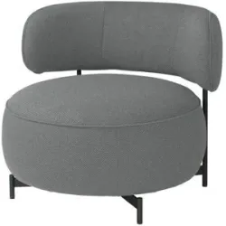 JOOP! Drehsessel aus Flachgewebe Characters ¦ grau ¦ Maße (cm): B: 88 H: 75 T:
