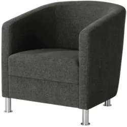 Höffner Sessel aus Flachgewebe Koblenz ¦ schwarz ¦ Maße (cm): B: 69 H: 75 T: 76.0