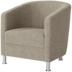 Höffner Sessel aus Flachgewebe Koblenz ¦ grau ¦ Maße (cm): B: 69 H: 75 T: 76.0