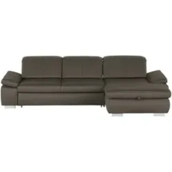 Lounge Collection Ecksofa aus Mikrofaser Kathrin ¦ braun ¦ Maße (cm): B: 309 H: