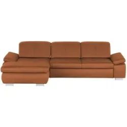 Lounge Collection Ecksofa aus Mikrofaser Kathrin ¦ orange ¦ Maße (cm): B: 309 H: