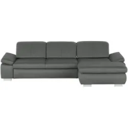 Lounge Collection Ecksofa aus Mikrofaser Kathrin ¦ grau ¦ Maße (cm): B: 309 H: