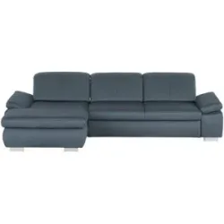 Lounge Collection Ecksofa aus Mikrofaser Kathrin ¦ blau ¦ Maße (cm): B: 309 H: