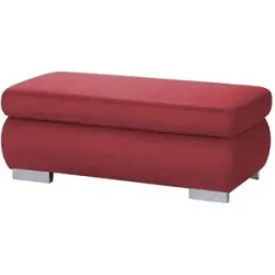 Lounge Collection XXL-Hocker  Kathrin ¦ rot ¦ Maße (cm): B: 129 H: 47 T: 64.0