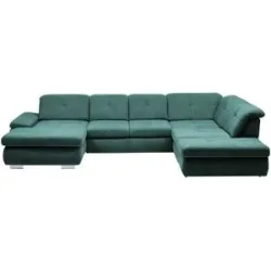 Lounge Collection Wohnlandschaft Flachgewebe  Affair ¦ türkis/petrol ¦ Maße