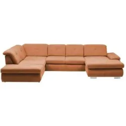 Lounge Collection Wohnlandschaft Flachgewebe  Affair ¦ orange ¦ Maße (cm): B: