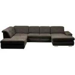 Lounge Collection Wohnlandschaft Flachgewebe  Affair ¦ braun ¦ Maße (cm): B: 371