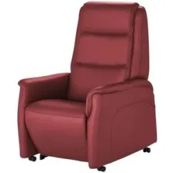 Hukla Ledersessel mit Aufstehhilfe Dean ¦ rot ¦ Maße (cm): B: 70 H: 107 T: 88.0