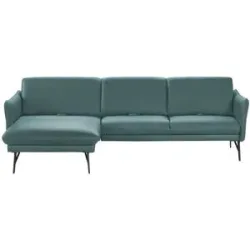 Himolla, Himolla Ecksofa Leder  1928 ¦ türkis/petrol ¦ Maße (cm): B: 280 H: 83 T: 175.0