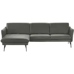 Himolla Ecksofa Leder  1928 ¦ grau ¦ Maße (cm): B: 280 H: 83 T: 175.0