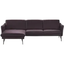 Himolla Ecksofa Leder  1928 ¦ lila/violett ¦ Maße (cm): B: 280 H: 83 T: 175.0