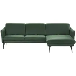 Himolla Ecksofa Leder  1928 ¦ grün ¦ Maße (cm): B: 280 H: 83 T: 175.0