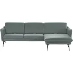 Himolla Ecksofa Leder  1928 ¦ blau ¦ Maße (cm): B: 280 H: 83 T: 175.0