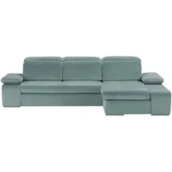 switch Ecksofa aus Mikrofaser Avilla ¦ türkis/petrol ¦ Maße (cm): B: 285 H: 86