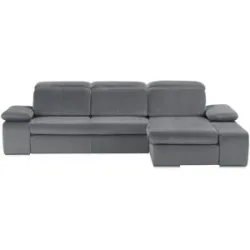 switch Ecksofa aus Mikrofaser Avilla ¦ grau ¦ Maße (cm): B: 285 H: 86 T: 187.0