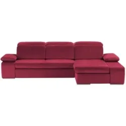 switch Ecksofa aus Mikrofaser Avilla ¦ rot ¦ Maße (cm): B: 285 H: 86 T: 187.0