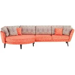 bassetti by SCHRÖNO Ecksofa  Livorno ¦ rot ¦ Maße (cm): B: 338 H: 88 T: 150.0