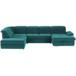 Lounge Collection Wohnlandschaft Mikrofaser  Affair ¦ türkis/petrol ¦ Maße (cm):